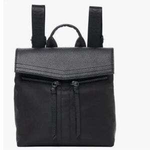 Botkier Trigger Mini Black Nylon Adjustable Small Backpack Purse